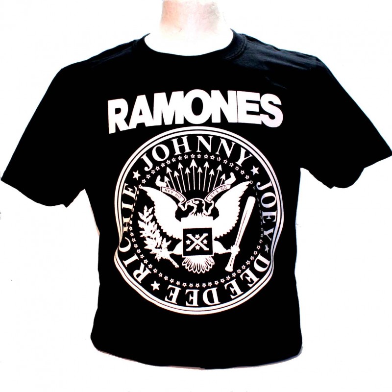 Ramones Johnny Joey Dee Dee Richie Square Punk Rock Goth Band Tshirt